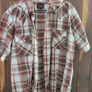 Plains Westernwear Short Sleeve Plaid Men's Shirt